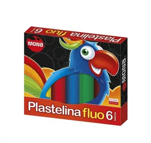 Mona Plastelina 6 kolorów fluorescencyjna - Masy plastyczne - miniaturka - grafika 3