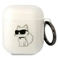 Akcesoria do słuchawek - Karl Lagerfeld KLA2HNCHTCT Airpods 1/2 cover transparent Ikonik Choupette - miniaturka - grafika 1