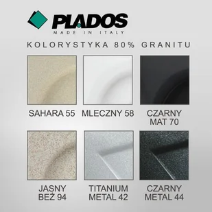Zlewozmywak PLADOS ONE 4110 czarny mat (70) - Zlewozmywaki - miniaturka - grafika 3