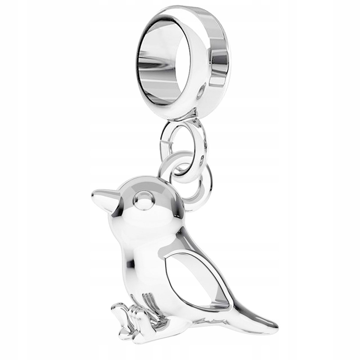 Charms Srebrny z Ptaszkiem Wróblem Ptakiem Wróbelkiem Wróbel SREBRO 925