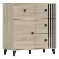 Komody - Komoda FOX 4S1D - 03 Dąb sonoma - miniaturka - grafika 1