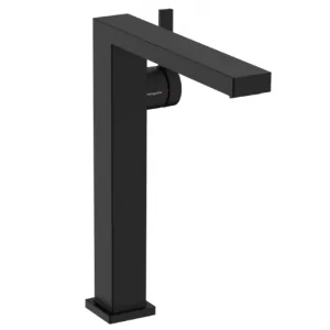 HANSGROHE 73070670 Tecturis E Jednouchwytowa bateria umywalkowa 240 Finie do umywalek nablatowych, CoolStart z kompletem odpływowym Push-Open Czarny Matowy - Baterie umywalkowe - miniaturka - grafika 1