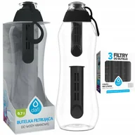 Butelki filtrujące - Bidon Butelka filtrująca Dafi Soft czarna 0,7l + 5x wkład filtrujący - miniaturka - grafika 1