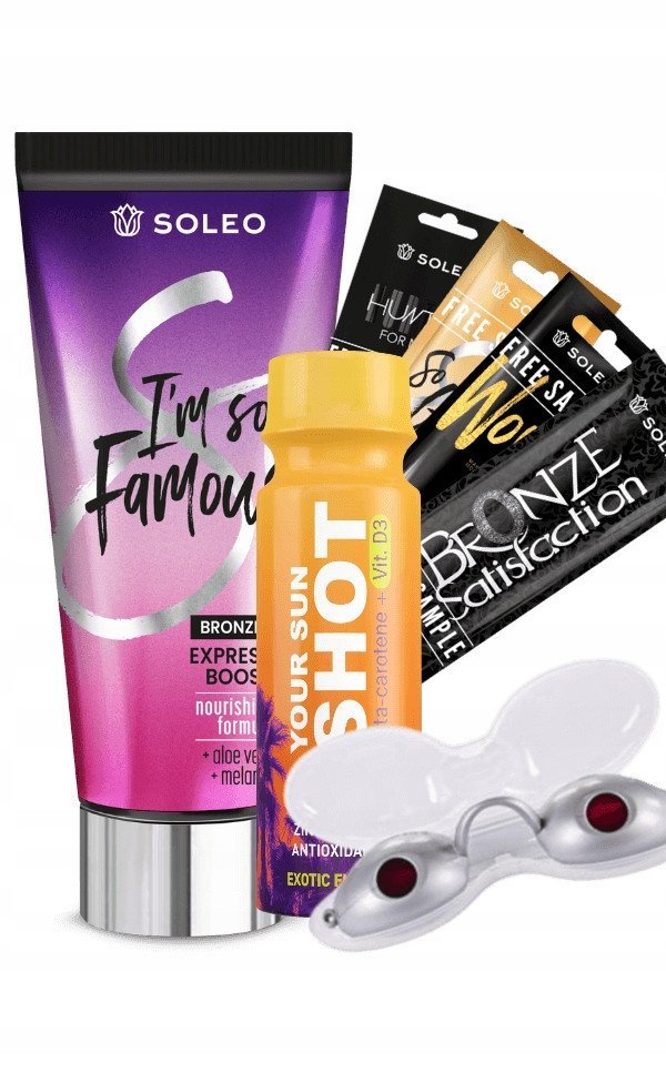 Soleo I'm So Famous 150ml Bronzer Do Opalania + Gratisy