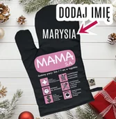 Fartuchy i rękawice kuchenne - RĘKAWICA KUCHENNA DLA MAMY NA PREZENT - miniaturka - grafika 1
