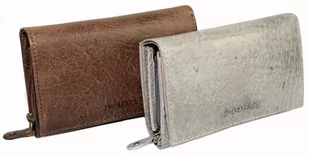 Portfel Damski Skórzany JENNIFER JONES Skóra Licowa Duży Z Suwakiem 5686 - Portfele - miniaturka - grafika 1