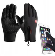 Bielizna sportowa męska - RĘKAWICZKI Sportowe -30C SUWAK UNISEX Antypoślizg PIANKA DOTYKOWE Podszewka - miniaturka - grafika 1