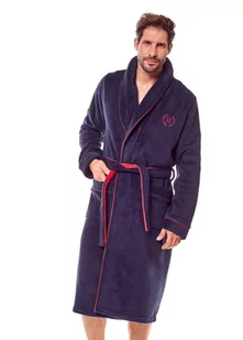 Szlafrok męski Henderson GOT granatowy - Got granatowy - XL - Szlafroki damskie - miniaturka - grafika 1