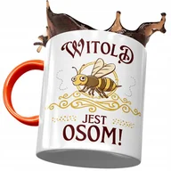 Kubki - Kubek Pomarańczowy Dla Witolda Kolegi Męża Prezent z Nadrukiem ze Zdjęciem+ Opakowanie na prezent (wzór 01) - miniaturka - grafika 1