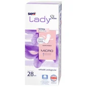 Pieluchy dla dorosłych - Seni Lady Slim, wkładki urologiczne, Micro, 28 sztuk - miniaturka - grafika 1