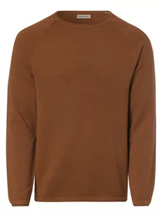 Jack & Jones - Sweter męski  JJEHill, brązowy - Swetry męskie - miniaturka - grafika 1
