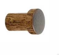 Wieszaki i stojaki - Wieszak ścienny Simple Drewniany Emaliowany Ciemny Szary - Olej Przyciemniający - miniaturka - grafika 1