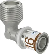 Akcesoria hydrauliczne - Uponor S-Press PLUS kolano z gwintem zewn. 16-R1/2"MT - miniaturka - grafika 1