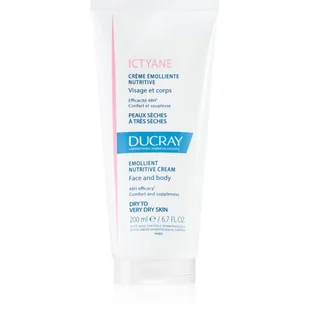 Krem do skóry Ducray Ictyane Nourishing Emollient Cream 200 ml (3282770204285) - Balsamy i kremy do ciała - miniaturka - grafika 1