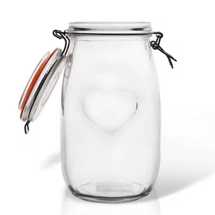 Orion Słoik / pojemnik szklany patentowy BELA 1,5L SERCE 126467 - Pojemniki kuchenne - miniaturka - grafika 1