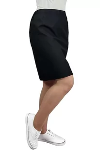 Spódnica medyczna kosmetyczna fryzjerska korporacyjna kolor czarny 48 - Odzież medyczna - miniaturka - grafika 1