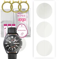 Akcesoria do smartwatchy - 3x Folia hydrożelowa MATOWA do Samsung Galaxy Watch 3 45MM - apgo Smartwatch Hydrogel MATTE Protection Ochrona na ekran smartwatcha - miniaturka - grafika 1