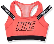 Biustonosze - Nike Damski biustonosz kompresyjny Victory Ember Glow/Black/Black/Black XS - miniaturka - grafika 1