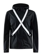 Kurtki i kamizelki sportowe męskie - Craft Kurtka kolarska "Core Bike Ride" w kolorze czarnym - miniaturka - grafika 1