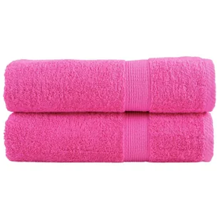 vidaXL Ręczniki premium SOLUND, 2 szt., różowe, 70x140 cm, 600 g/cm² - Ręczniki - miniaturka - grafika 1