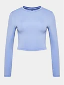 Koszulki i topy damskie - Roxy Top Bold Moves Ls Kttp ERJKT04067 Niebieski Slim Fit - miniaturka - grafika 1