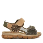 Buty dla chłopców - Sandały Primigi 1397722 M Brązowy - miniaturka - grafika 1