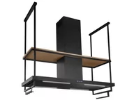 Okapy kuchenne - Nortberg Centropolis Premium Wood Black Matt 150 - miniaturka - grafika 1