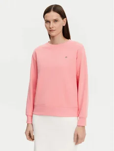 Gant Bluza Shield 4201414 Różowy Relaxed Fit - Bluzy damskie - miniaturka - grafika 1