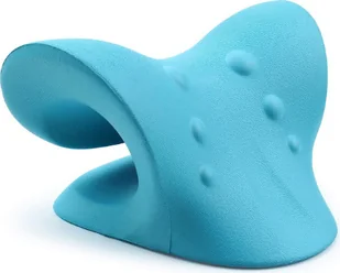 Masażer szyi, poduszka podtrzymująca szyję dla złagodzenia bólu, ortopedyczna poduszka pod szyję do korekcji postawy - NECKSTRECH niebieski - Masażery - miniaturka - grafika 1