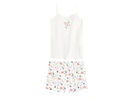 Piżamy dla dziewczynek - esmara® Piżama dziewczęca (Biały, 158/164) - miniaturka - grafika 1