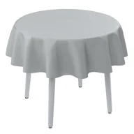 Obrusy i serwetki - Dekoria Obrus okrągły gołębi srebrny z połyskiem 135 cm Damasco 415-141-77 - miniaturka - grafika 1