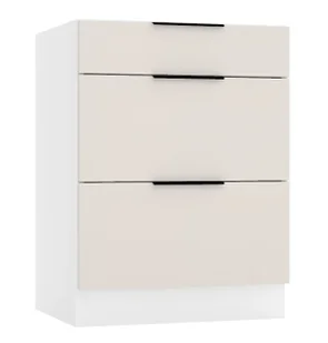 Szafka Kuchenna Z Szufladami 60 Cm Beż Piaskowy D3-F24 - Szafki kuchenne Szafka Kuchenna Z Szufladami 60 Cm Beż Piaskowy D3-F24 - Szafki kuchenne - miniaturka - grafika 1