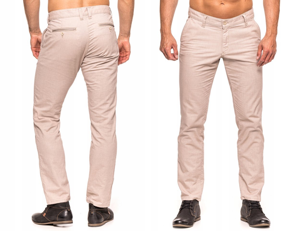 SPODNIE MĘSKIE CHINOSY VANKEL JEANS 110 -100cm/L30