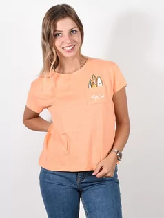 Koszulki dla dziewczynek - Rip Curl SURFBOARD POCKET LIGHT ORANGE t-shirt damski - XS - grafika 1
