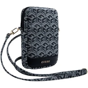 Guess Zip GCube Bottom Stripe - Torebka na telefon (czarny) - Etui i futerały do telefonów - miniaturka - grafika 1