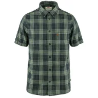 Koszulki sportowe męskie - Koszula męska Fjällräven Övik Travel Shirt SS M Rozmiar: XL / Kolor: niebieski/zielony - miniaturka - grafika 1