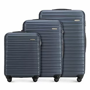 WITTCHEN Walizka | twarde etui, materiał: ABS | wysokiej jakości i stabilny, niebieski, Koffer-set 3tlg., Zestaw walizek 3-częściowy - Walizki - miniaturka - grafika 1