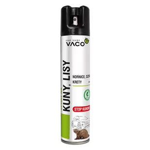 Vaco ECO Spray na Kuny, lisy, łasice, krety, nornice Vaco 300 ml - Zwalczanie i odstraszanie szkodników - miniaturka - grafika 1
