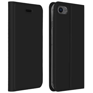 Wąskie etui z klapką, seria Business do Apple iPhone 7 / 8 / SE 2020 - Czarne - Etui i futerały do telefonów - miniaturka - grafika 1