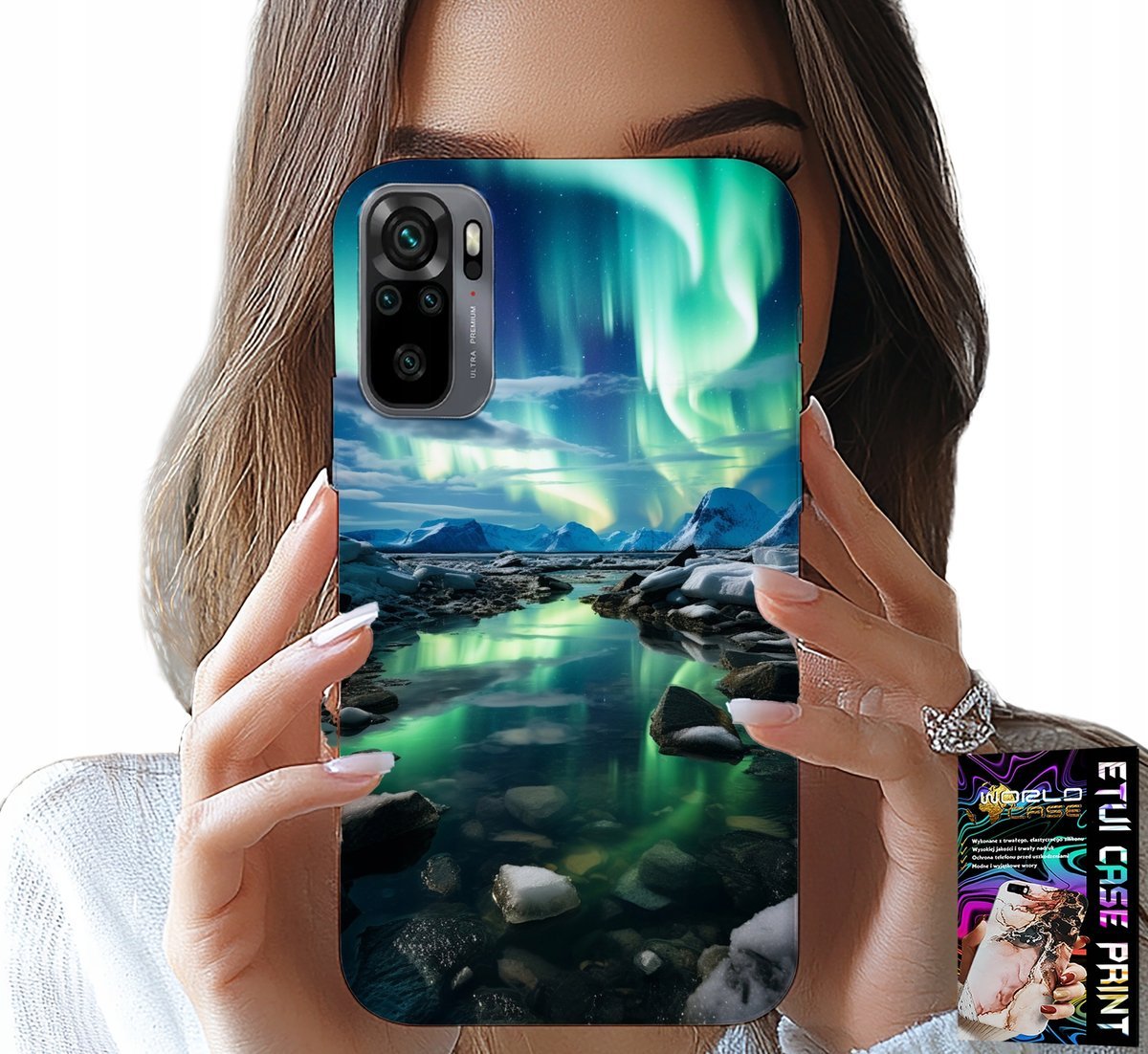 ETUI DO XIAOMI NOTE 10 / 10S - ALASKA ZORZA POLARNA STAWIK CASE + SZKŁO