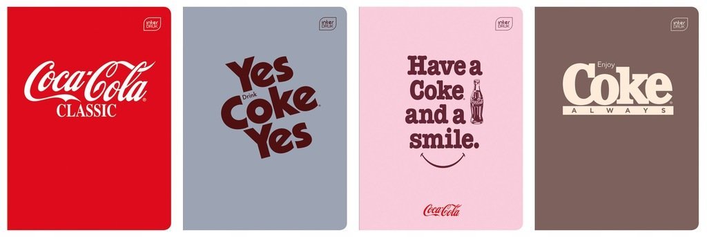 Zeszyt A5 linia 60 kartek z marginesem Coca-Cola Interdruk soft touch