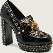 Czółenka - Kurt Geiger Skórzane czółenka na słupku MANSION - miniaturka - grafika 1