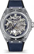 Zegarki męskie - Zegarek męski KENNETH COLE KCWGR2136403 granatowy sportowy skeleton - miniaturka - grafika 1