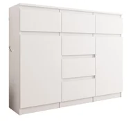 Komody - Komoda Mobene S62D, 98 cm, biały - miniaturka - grafika 1
