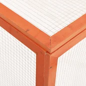 Akcesoria do hodowli zwierząt - shumee Klatka dla królika 124x120x60 cm drewno jodłowe - miniaturka - grafika 1