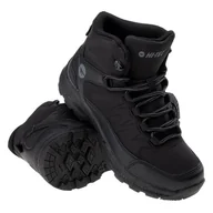 Buty dla dziewczynek - Buty Hi-Tec Selven Mid Teen Jr 92800377433 czarne - miniaturka - grafika 1
