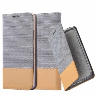 Cadorabo Etui do Apple iPhone 13 PRO MAX Etui ochronne w kolorze szarym Etui na telefon komórkowy Etui na książkę Etui Cover - Etui i futerały do telefonów - miniaturka - grafika 1