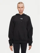 Bluzy damskie - The North Face Bluza Essential NF0A89EN Czarny Oversize - miniaturka - grafika 1