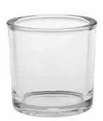 Świeczniki - Wazon szklany Świecznik Pojemnik Szklany do Zalewu Świec JMD Group h12 d11 - miniaturka - grafika 1