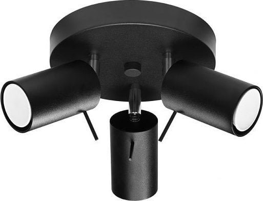 Lampa sufitowa Lumes Czarny plafon z ruchomymi reflektorami - S247-Rins